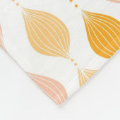 Abstracte gouden ogeenpatroonachtergrond fleece deken (Hoek)