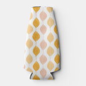Abstracte gouden ogeenpatroonachtergrond flesjeskoeler (Voorkant)