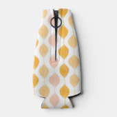 Abstracte gouden ogeenpatroonachtergrond flesjeskoeler (Achterkant)