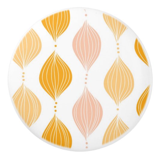 Abstracte gouden ogeenpatroonachtergrond keramische knop (Voorkant)