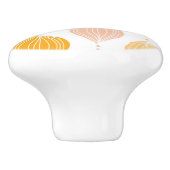 Abstracte gouden ogeenpatroonachtergrond keramische knop (Zijkant)