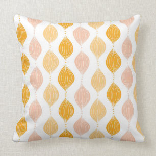 Abstracte gouden ogeenpatroonachtergrond kussen