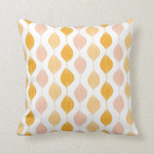 Abstracte gouden ogeenpatroonachtergrond kussen