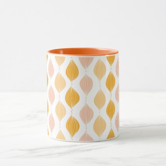 Abstracte gouden ogeenpatroonachtergrond mok (Midden)