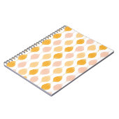 Abstracte gouden ogeenpatroonachtergrond notitieboek (Linkerzijde)