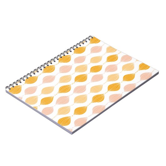 Abstracte gouden ogeenpatroonachtergrond notitieboek (Linkerzijde)