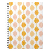 Abstracte gouden ogeenpatroonachtergrond notitieboek (Voorkant)