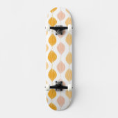 Abstracte gouden ogeenpatroonachtergrond skateboard (Voorkant)