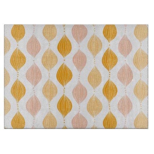 Abstracte gouden ogeenpatroonachtergrond snijplank (Voorkant)