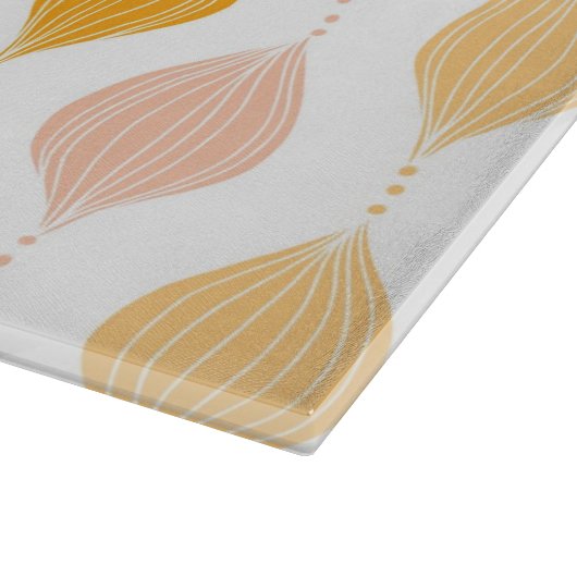 Abstracte gouden ogeenpatroonachtergrond snijplank (Hoek)