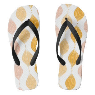 Abstracte gouden ogeenpatroonachtergrond teenslippers