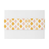 Abstracte gouden ogeenpatroonachtergrond uitnodigingen wikkel (Achterkant Voorbeeld)
