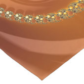 Abstracte gouden oranje verloop spiraal fractaal korte tafelloper (Hoek)