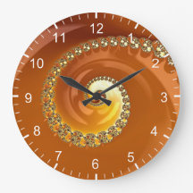 Abstracte gouden oranje verloop spiraal fractale g