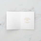 Abstracte Gouden Ornamenten Boom Vrolijk Kerstfees Feestdagen Kaart (Binnen)