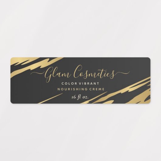 Abstracte gouden penseelstreeklabels labels (Design 1)