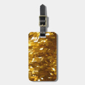 Abstracte gouden plafondkunst bagagelabel (Voorkant verticaal)