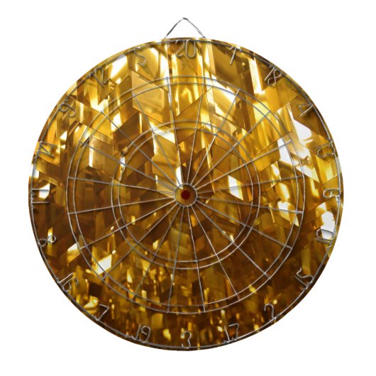 Abstracte gouden plafondkunst dartbord (Voorkant)