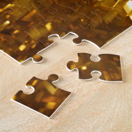 Abstracte gouden plafondkunst legpuzzel (Zijkant)