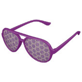 Abstracte gouden roze bloemen aviator zonnebril (Gekanteld)