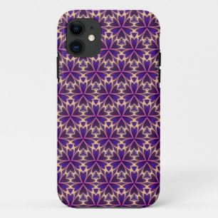 Abstracte gouden roze bloemen Case-Mate iPhone case