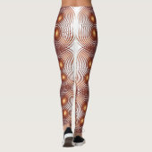 Abstracte gouden spiraal. leggings (Achterkant)