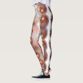 Abstracte gouden spiraal. leggings (Links)