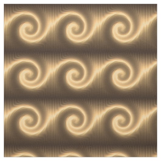 abstracte gouden spiraalstructuur stof (Swatch)