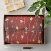 Abstracte gouden sterren kerstrood tissuepapier (Geschenk)