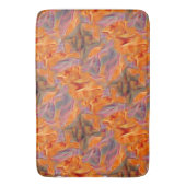 Abstracte gouden tamarin met gekruiste benen badmat (Voorkant Verticaal)