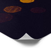 Abstracte gouden tas met zwarte achtergrond poster (Hoek)