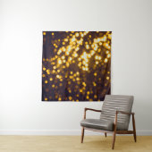 Abstracte gouden tas met zwarte achtergrond wandkleed (In Situ (horizontaal))