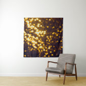 Abstracte gouden tas met zwarte achtergrond wandkleed (In situ)