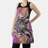 Abstracte gouden touwen & zwart en roze stropdas k schort (Insitu)