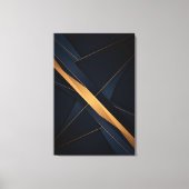 Abstracte Gouden Verbindingen Canvas Afdruk (Voorkant)