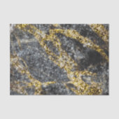 Abstracte gouden vonken rotsachtige textuur tissuepapier (Voorkant)
