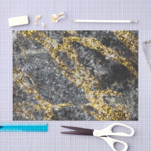Abstracte gouden vonken rotsachtige textuur tissuepapier (Craft)
