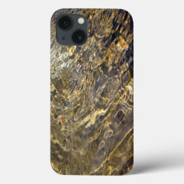 Abstracte gouden waterpatronen Case-Mate iPhone case