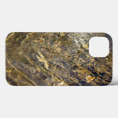 Abstracte gouden waterpatronen Case-Mate iPhone case (Achterkant (horizontaal))