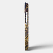 Abstracte gouden waterpatronen Case-Mate iPhone case (Achterkant / Links)