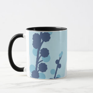 Abstracte Gouden Wattle Moderne Acacia Illustratie Mok