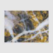 Abstracte gouden witte lijnen rotsachtige textuur tissuepapier (Voorkant)