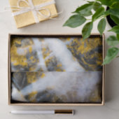 Abstracte gouden witte lijnen rotsachtige textuur tissuepapier (Geschenk)