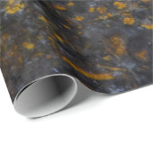 Abstracte gouden witte lijnen rotstextuur cadeaupapier (Rol Hoek)