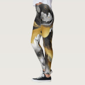 Abstracte gouden yoga of dagelijkse Leggings (Links)