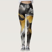 Abstracte gouden yoga of dagelijkse Leggings (Voorkant)