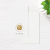 Abstracte Gouden Zon Faux Folie Oorbel Display Kaa Visitekaartje (Bureau)