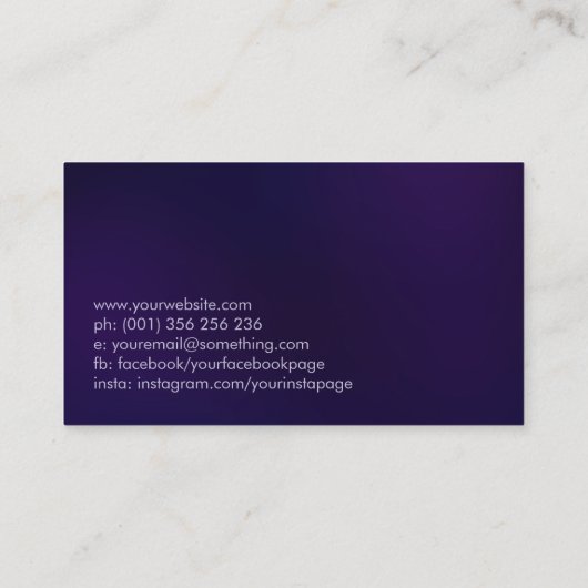 Abstracte gouden zwenkboomtak - kleurrijke bladere visitekaartje (Achterkant)