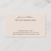 Abstracte goudglitterige wasvloeistof voor elegant visitekaartje (Achterkant)