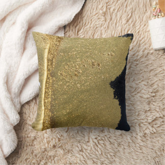 Abstracte goudglitterschil kussen